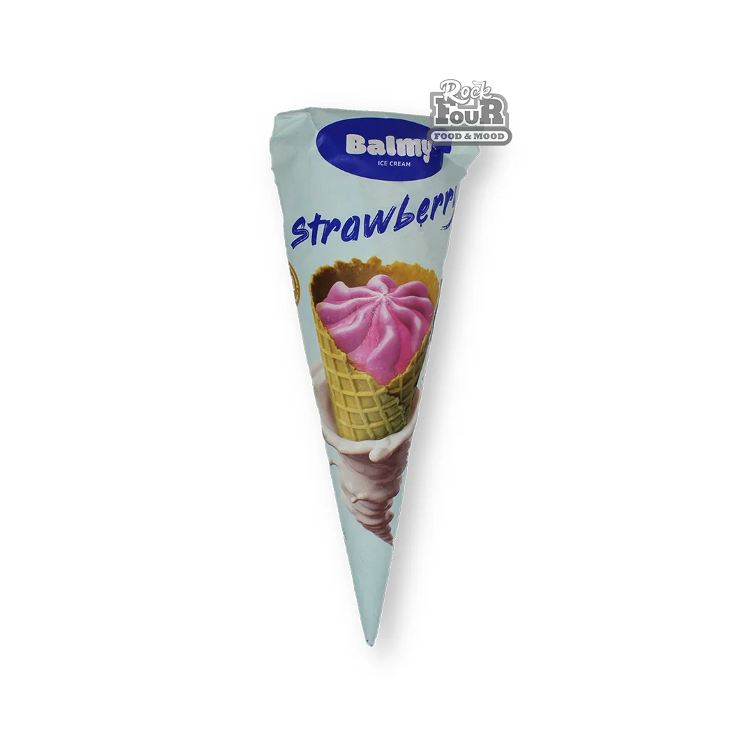 Мороженое «Balmy» пломбир со вкусом клубники 100г